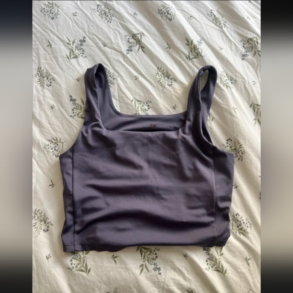H&M Women's Dark Purple Tank Top